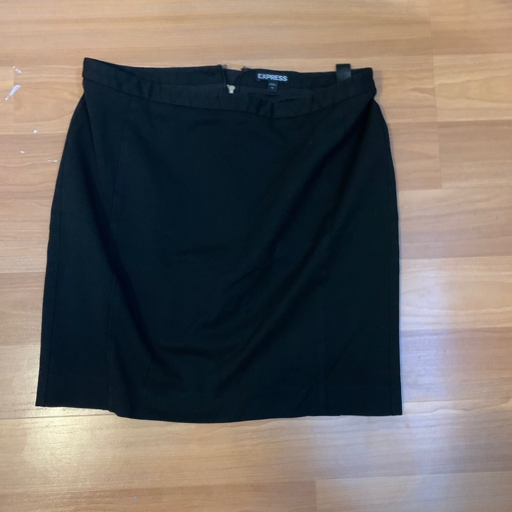 Express Black Work Skirt